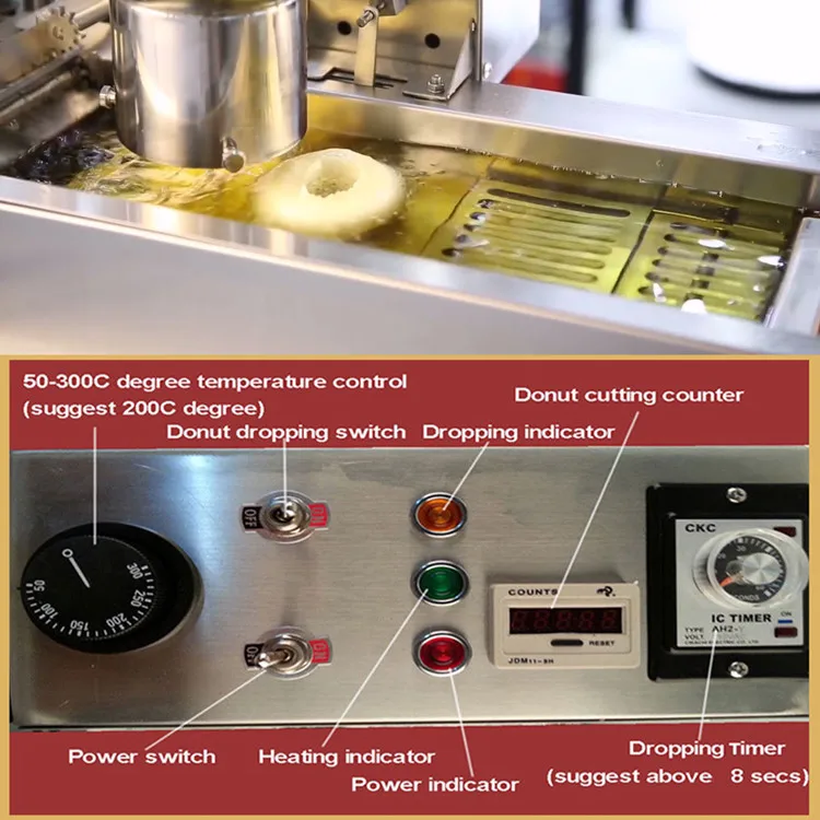 Fully Automatic Small Commercial Industrial Yeast Fryer Donut Maker Making Machine