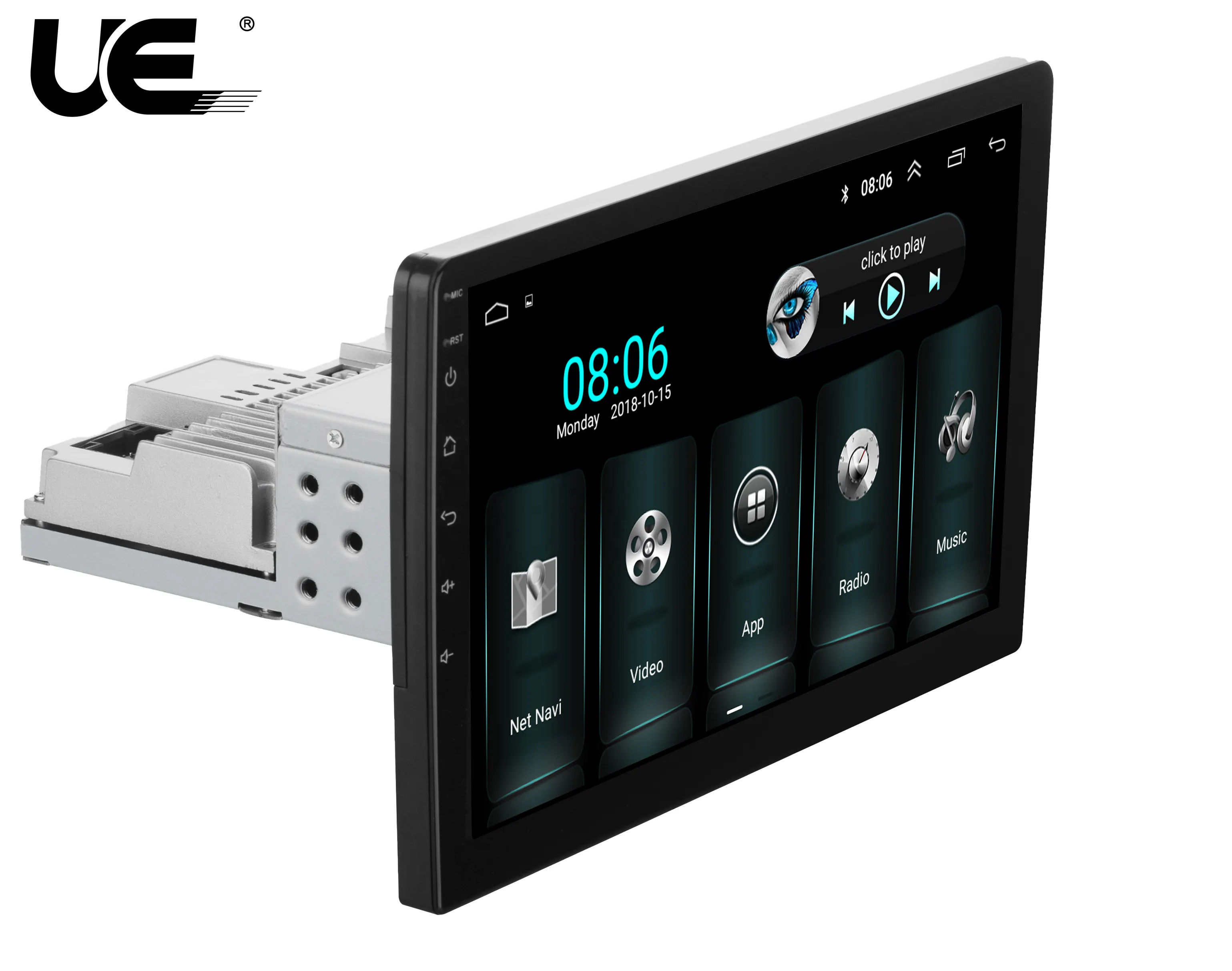 10.1inch Android car dvd player Mp5 stereo 1din 1+16G GPS Hifi car player