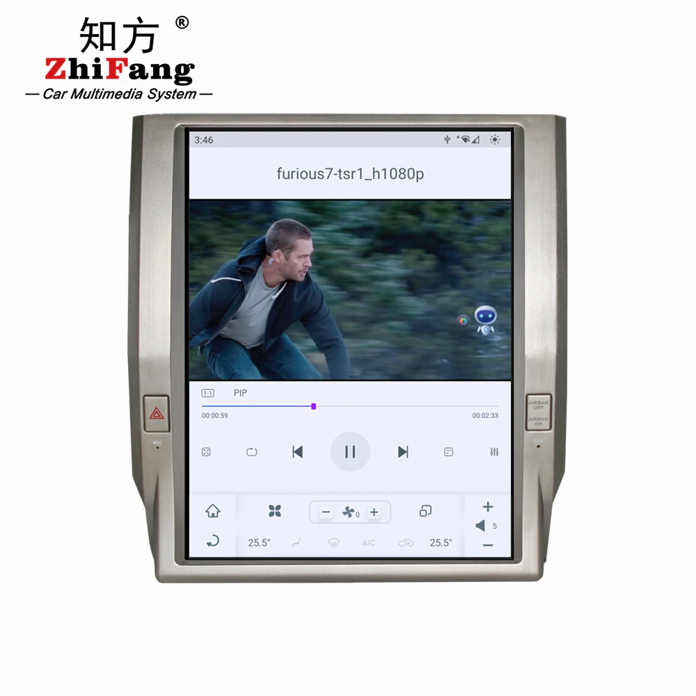 Car GPS IPS screen Car Dvd Radio Stereo Player 13.6inch Touch Screen For Toyota Tundra 2014-2019