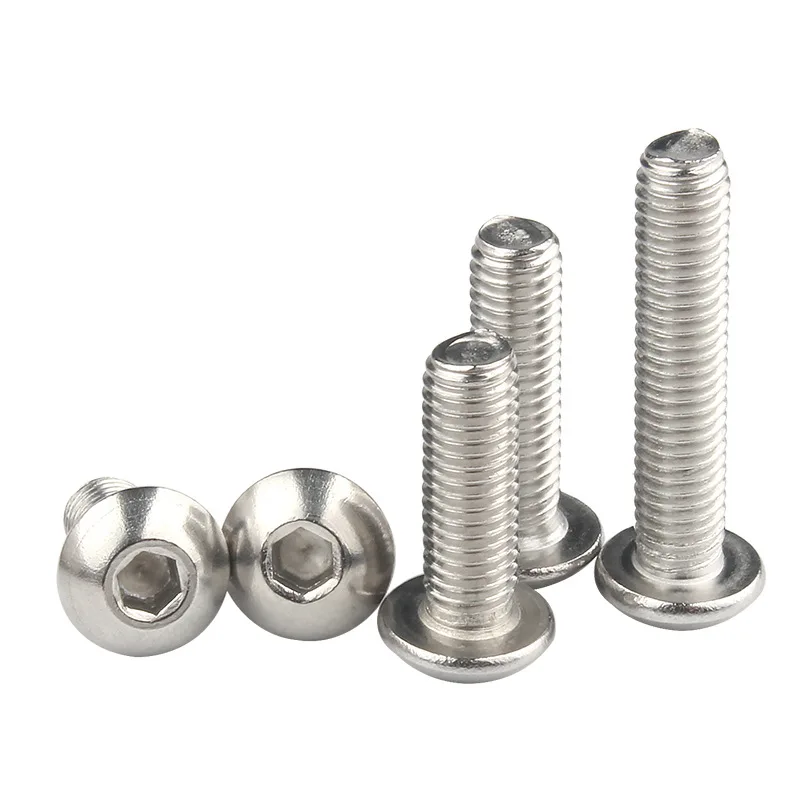 316 304 Stainless Steel 3/8-16 Button Head Screw  m5 Screw 16mm Button Head Bolts