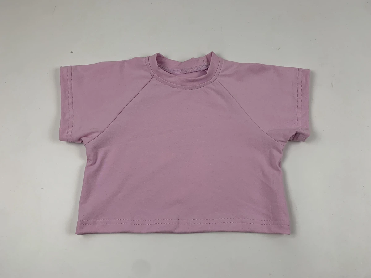 Factory custom Logo Toddler knitted cotton T-shirt Big Bro Neutral Infant boys girls cute casual tee Kid Clothing