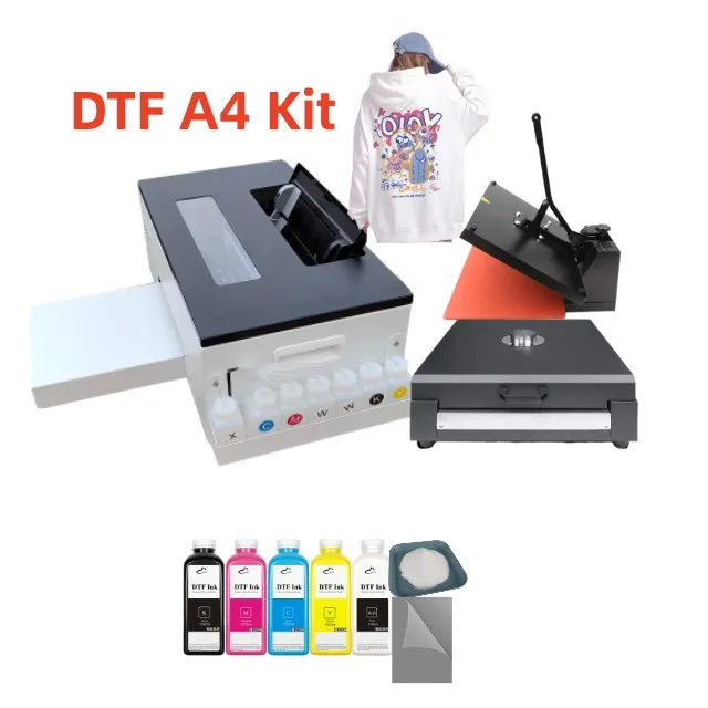 Лидер продаж комплект для конвертирования DTF печати на принтере A4 сухого порошка термопресс духовки наборы