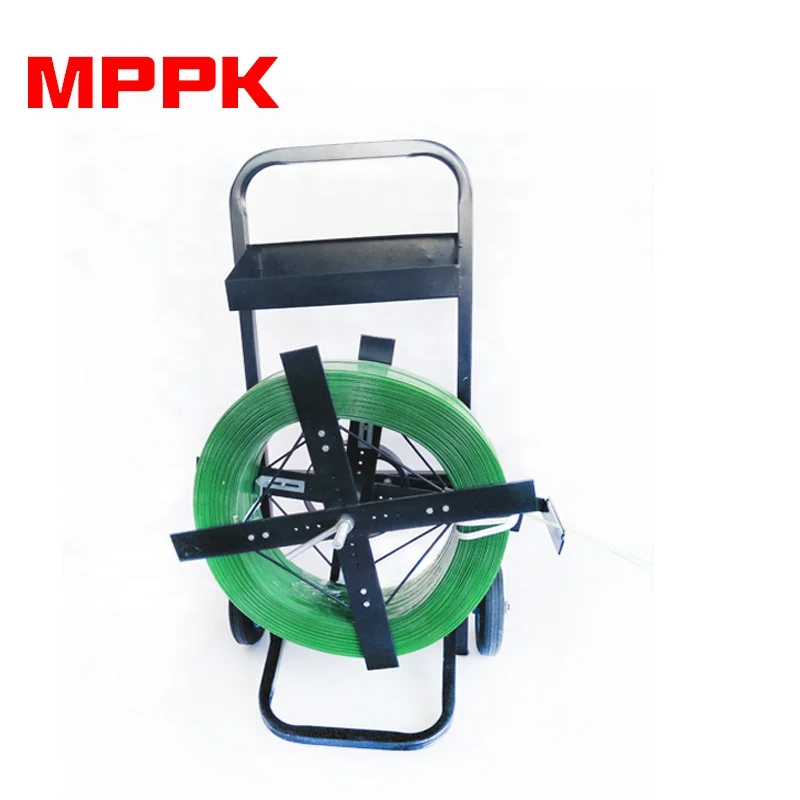 Hand Cart Band Trolley Strapping Tool Two-wheel PET Strap Dispenser