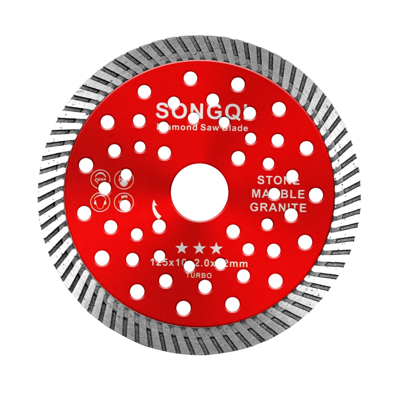 SONGQI 5Inch Diamond Cutting Disc Reinforced Circular Diamond Saw Blade For Cutting Marbled and Ceramics saw blade