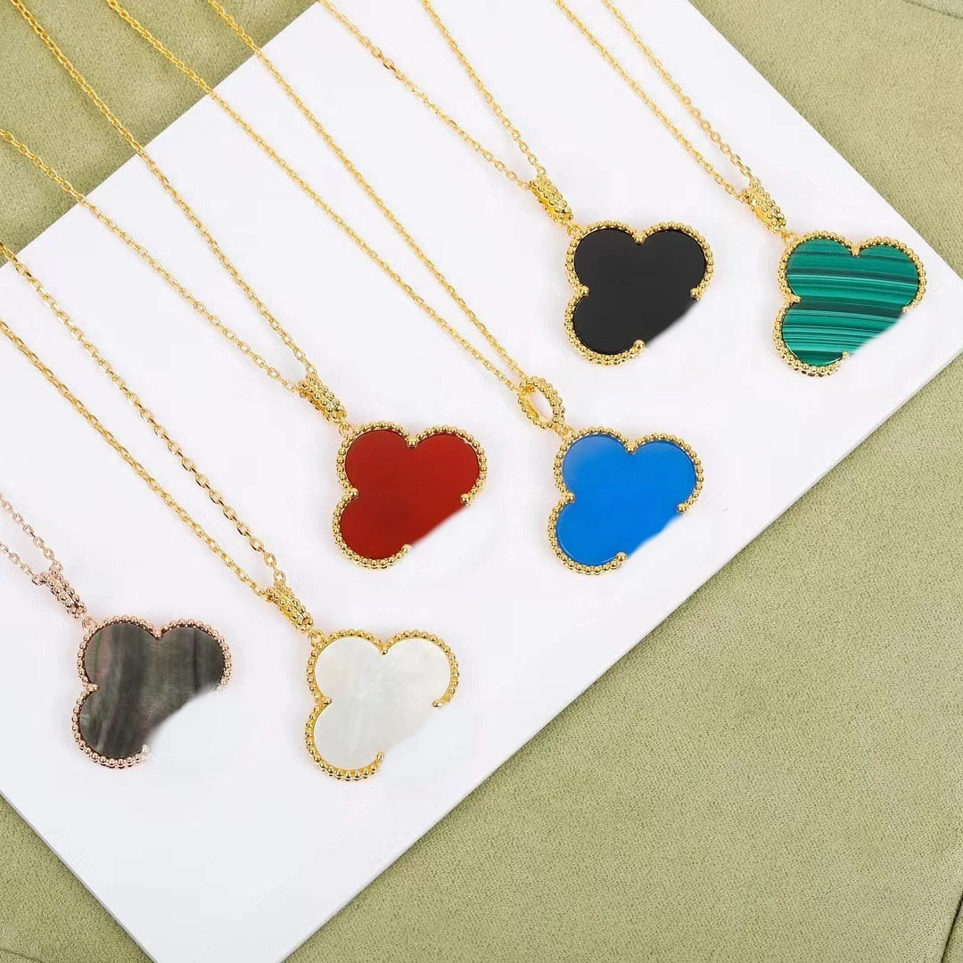 Wholesale  Luxury design 18k gold electroplated clavicle  Stainless Steel Laser Design 10 flower necklace Jewelry set