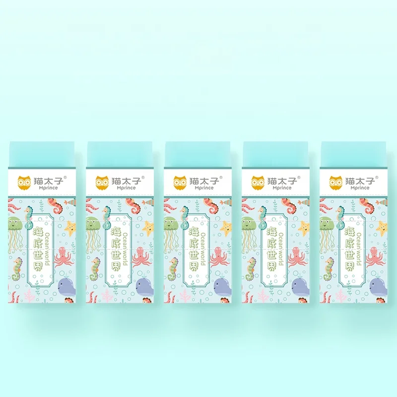 Wholesale PVC Rubber gift items for custom shaped high quality Toughness Unbreakable colorful children welcomed pencil erasers