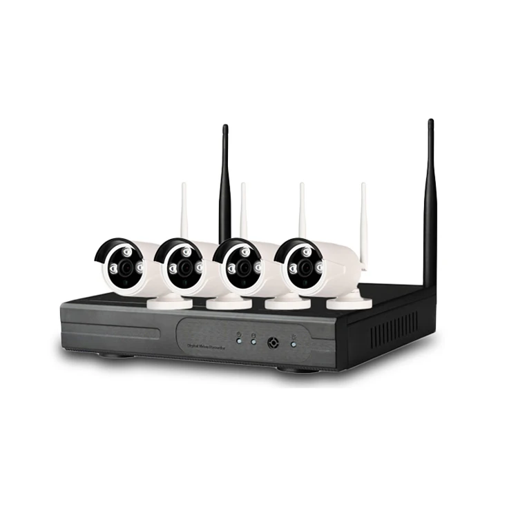 4CH Wifi  NVR Kit P2P 1080P Outdoor Night Vision HD 2.0MP Security WIFI CCTV Surveillance System