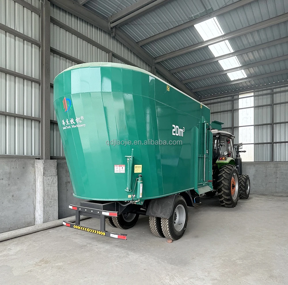 PTO Driven Agriculture Farm Use Cattle Feed TMR Wagon Feed Mixer Machine 20 Cbm  for Sale