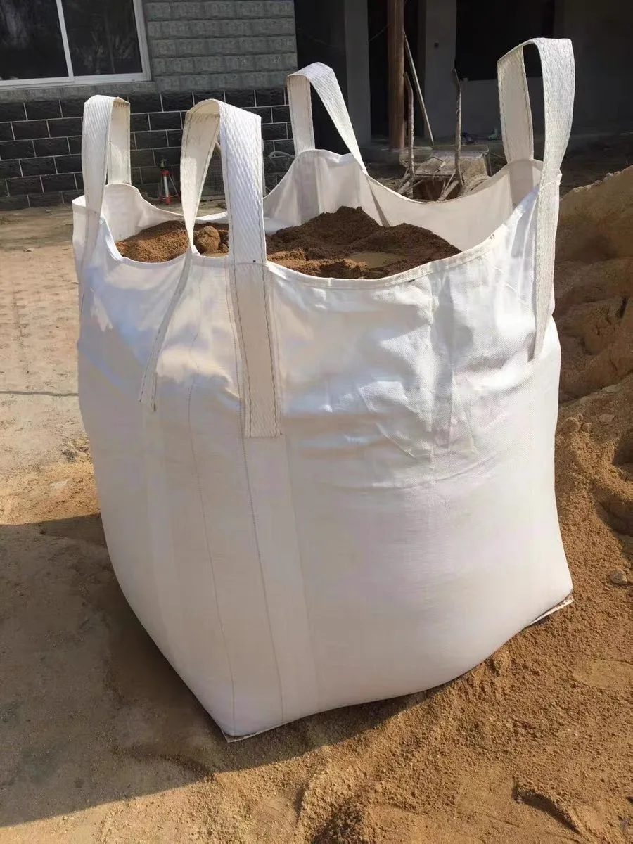 Large capacity ton bags 1000kg 1.5 ton 2 ton uv resistant jumbo bag strength eco plastic bulk bags