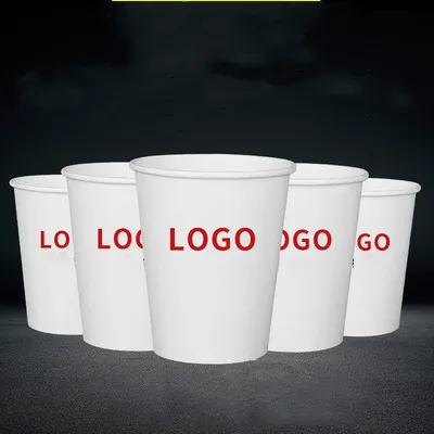 Low MOQ  Food Grade PE Coated Raw Material Paper Cups Custom Printed Paper Logo Cup For Business
