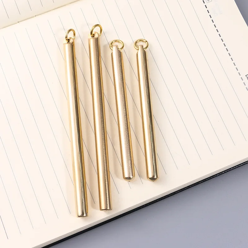 Luxury Retro Brass Signature Pen Portable Vintage Copper Pen Handmade
