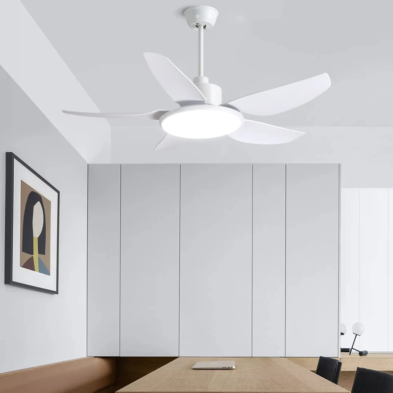 NewS fan lamp ABS Blades Remote Control Electric Three Speeds Adjustable large modern Led Ceiling Fan Light