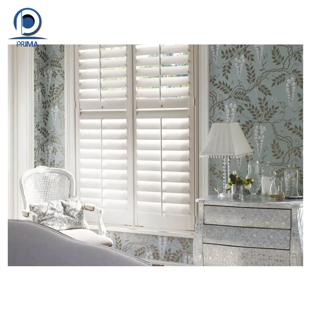 Prima Cheap Window Shutters PVC Louver Windows