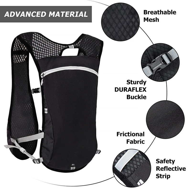 Factory Custom Functional Running Vest Running Backpacks Lightweight Hydration Pack