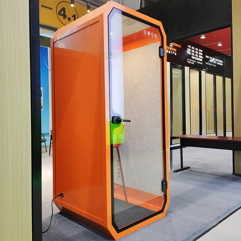2024 New Design Private Silent Space Meeting Phone Pod Sound Proof Phone Booth