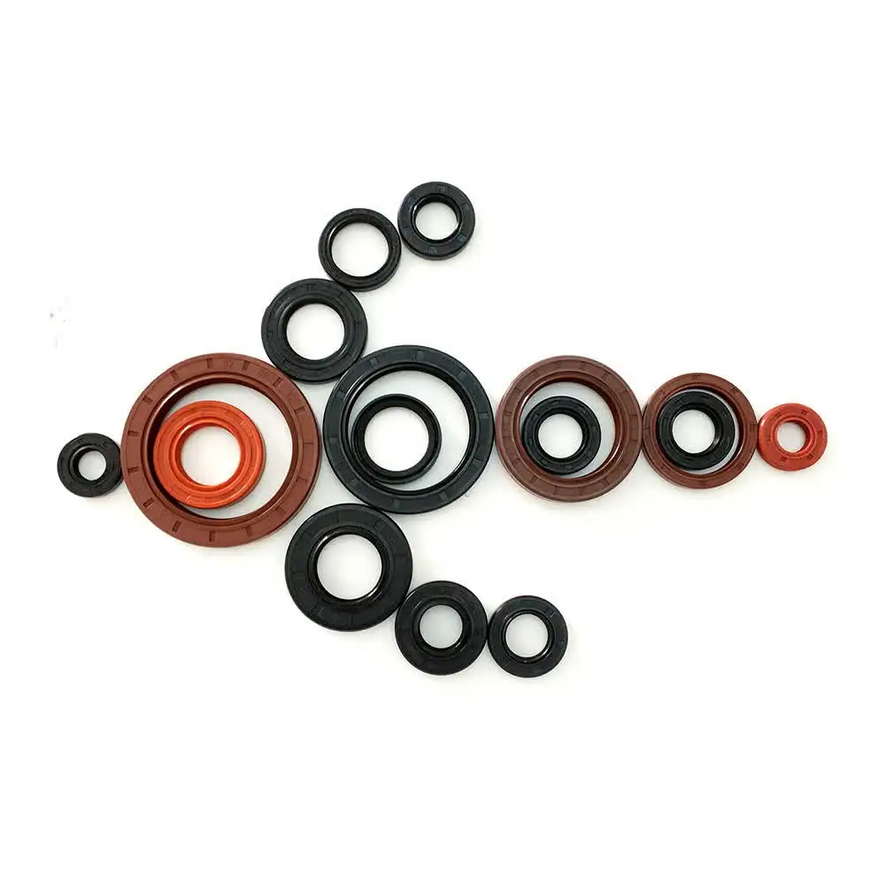 Black Brown Red TC SC NBR 12*30*10 Single Lip Double Oil Seal
