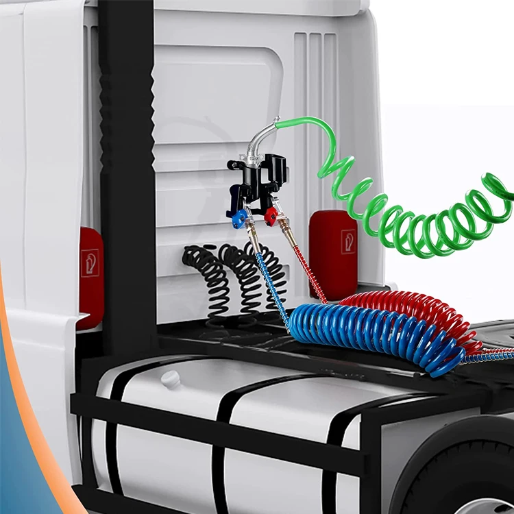 Heavy Duty  Repairing Pneumatic Air Spiral Brake Coiled Tube for Trailer Brake System