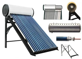 Heat tube copper pipes thermowell solar water heater with thermal paste and sealser heater parts