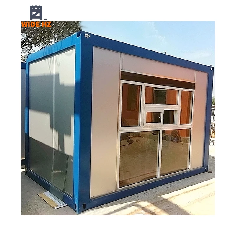 Steel frame tiny camp 20ft container houses mobile container office prefabricated low cost house for sale mobile house