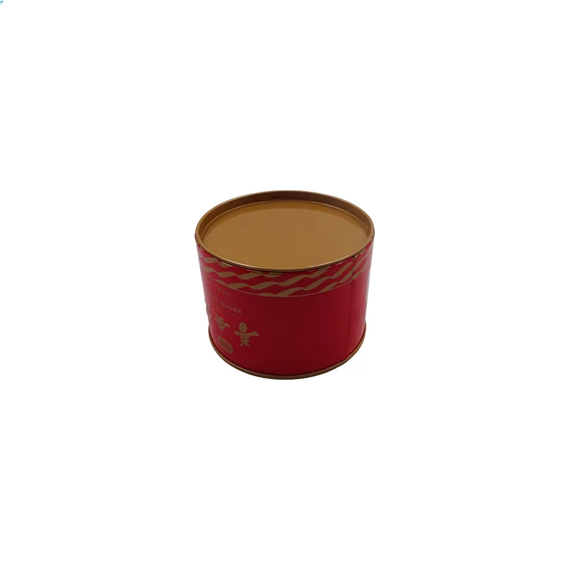 Factory Design  round Shape boxes tea coffee Tin Box small packaging Metal Tin box