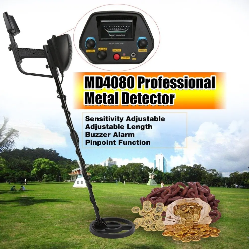 The new enhanced portable handheld underground metal detector can detect a depth of 8m.