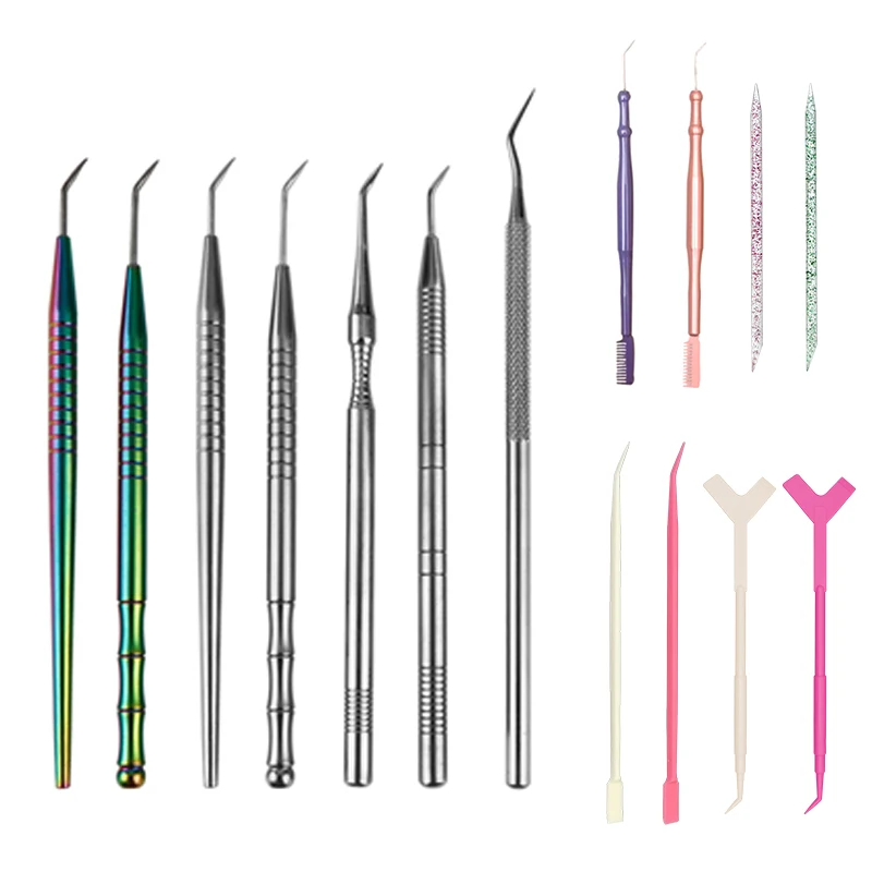 Wholesale Multifunction Reusable Lift Shield MINI Spoon Curler Plastic Perming Y Shape Eyelash Lash Lifting Comb Extension Eye