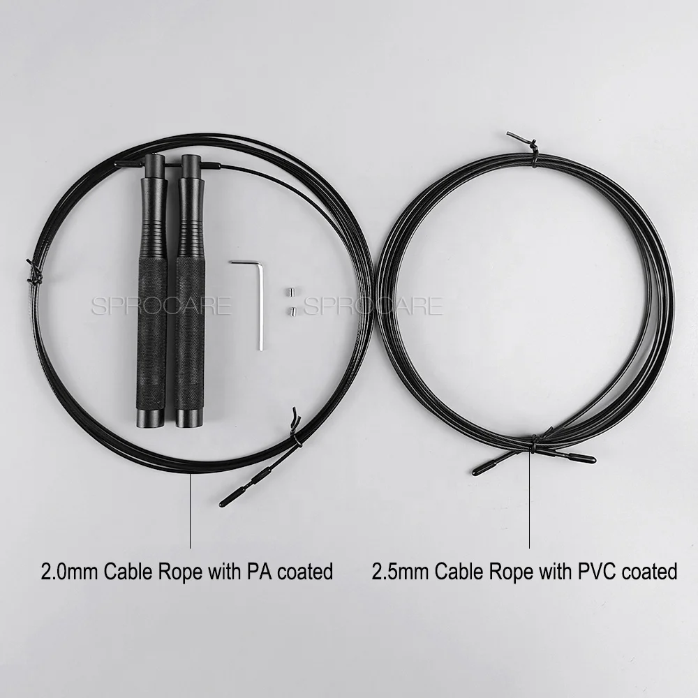 Super fast light length adjustable Aluminum alloy Speed skipping jump rope for double under,triple under