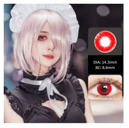 VIA LETVASS 3 TONE Magic Anime Sharingan Halloween Customize Wholesale Cheap Soft Contact Lenses