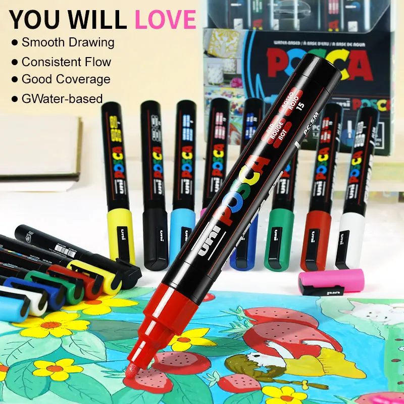 custom journal Uni Posca Paint Art Marker Pens Uni Posca Paint Marker Poster Colour Marking Pen