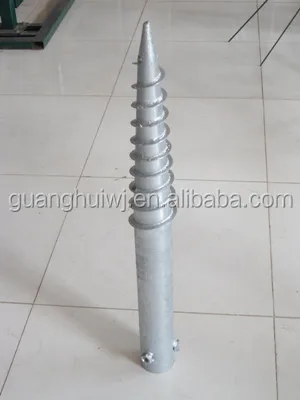 Earth anchor screw piles