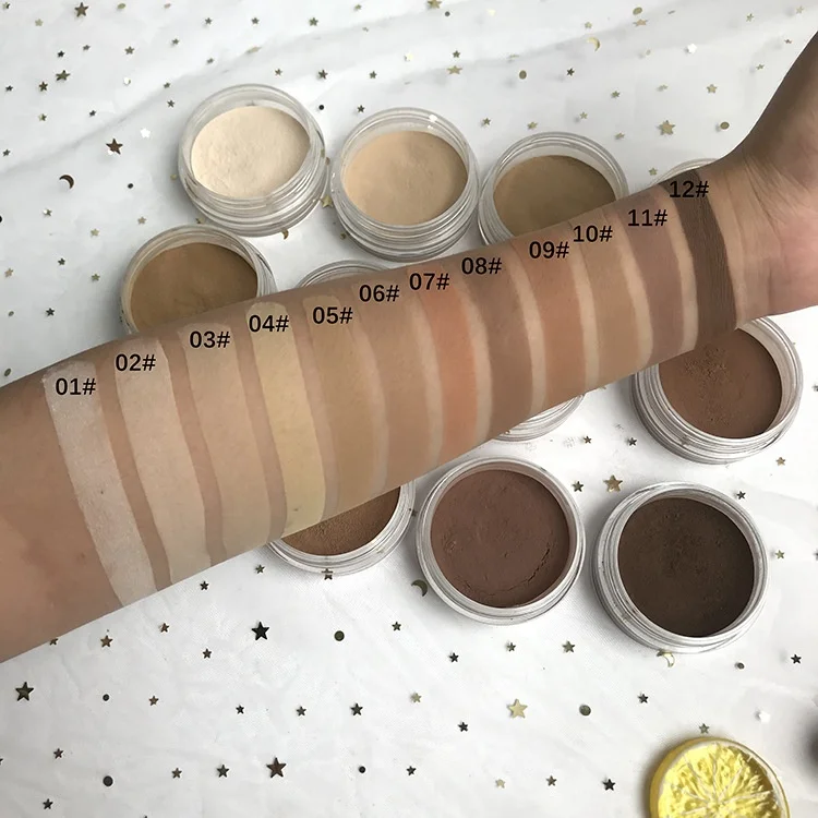 1Pc Natural Face Makeup Smooth Skin Long-lasting Matte Oil-control Loose Powder Waterproof Fixed Make Up Setting Powder