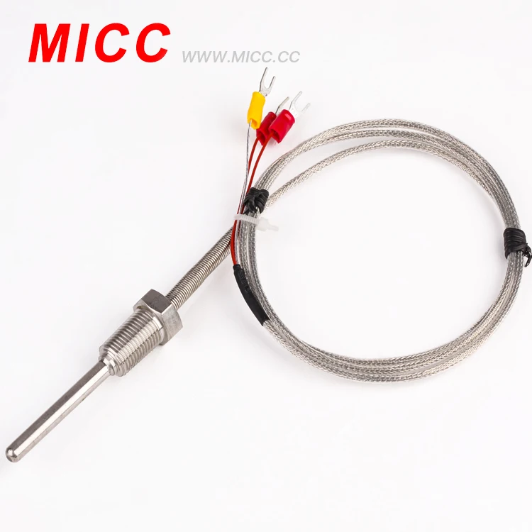 MICC M6 винтовой зонд типа K термопара с 2 м кабелем промышленного датчика