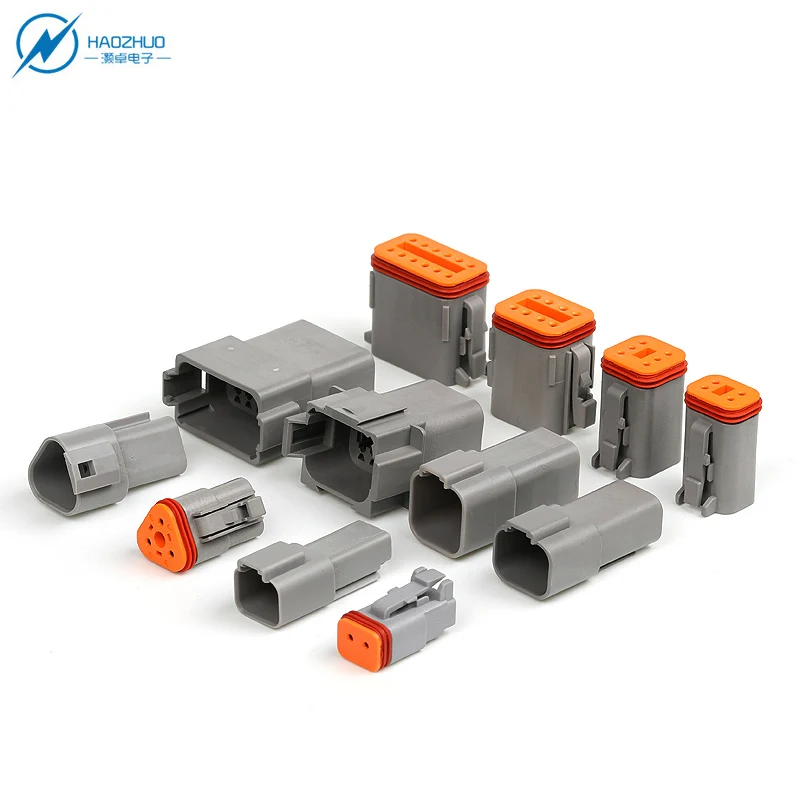 High Current Gray Waterproof Auto J1939 2 6 8 12 Pin Deutsch Connector Kit