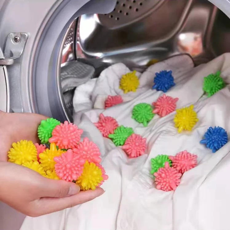 reusable silicone laundry ball clothes remove dirt clean PVC solid laundry washing machine balls