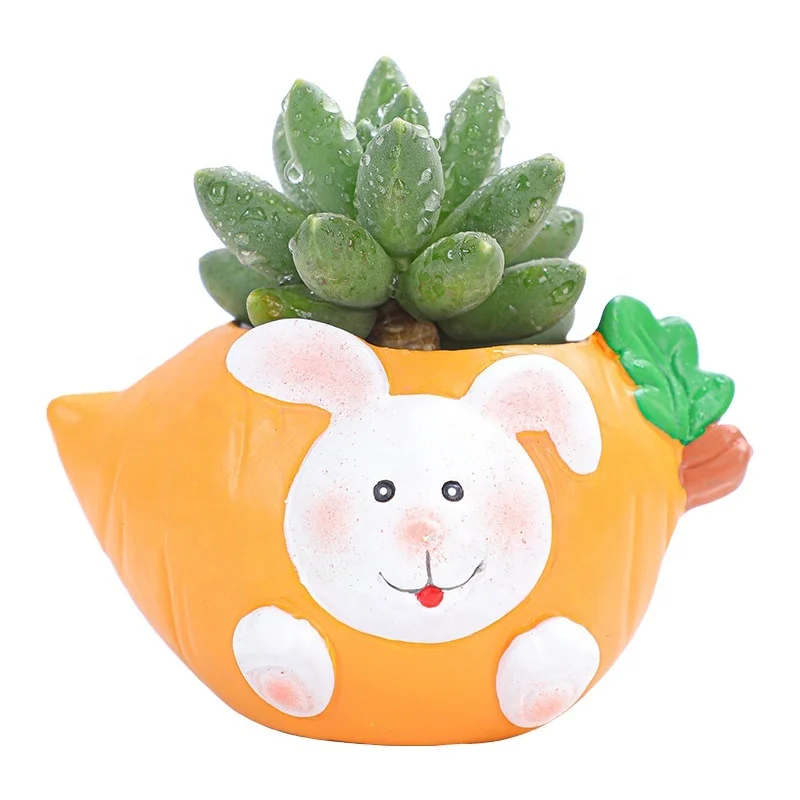 Fruit Style Succulents Plant Pot Cactus Small Resin Flower Pots cactus plant flea market decor san pedro cactus prickly pear pot