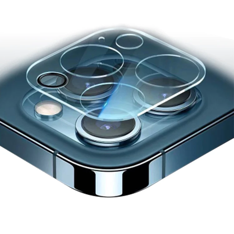 Mobile phone camera glass 3D full cover clear transparent camera lens for iphone 12 pro/ 12 pro max