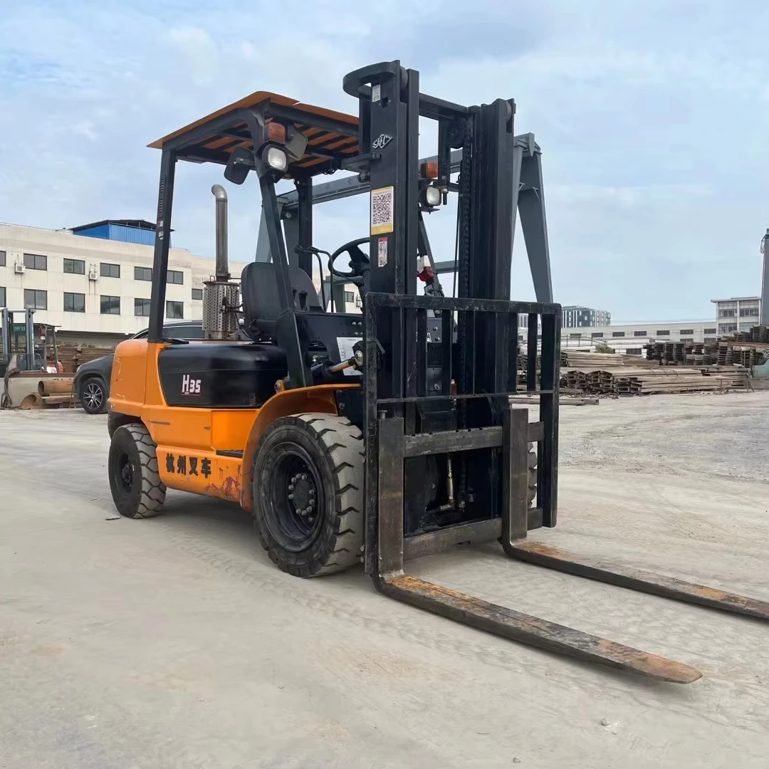 HANGCHA H35 forklift 3.5ton Direct supply good condition Lifting Machine Second Hand Hangzhou forklift
