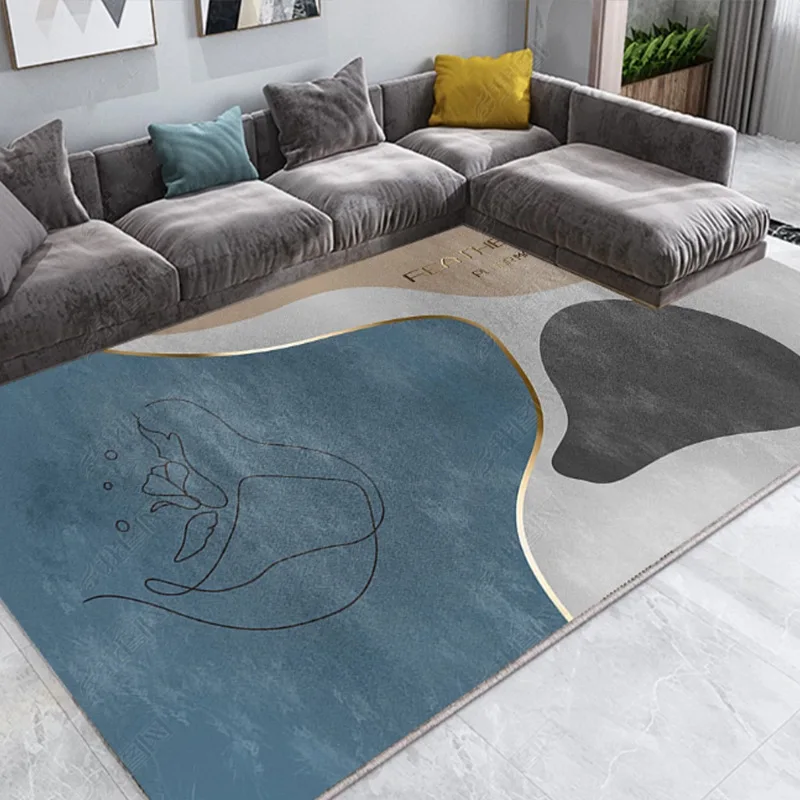 nordic minimalist living room carpet geometric abstract modern home bedroom carpet comfortable bedroom carpet