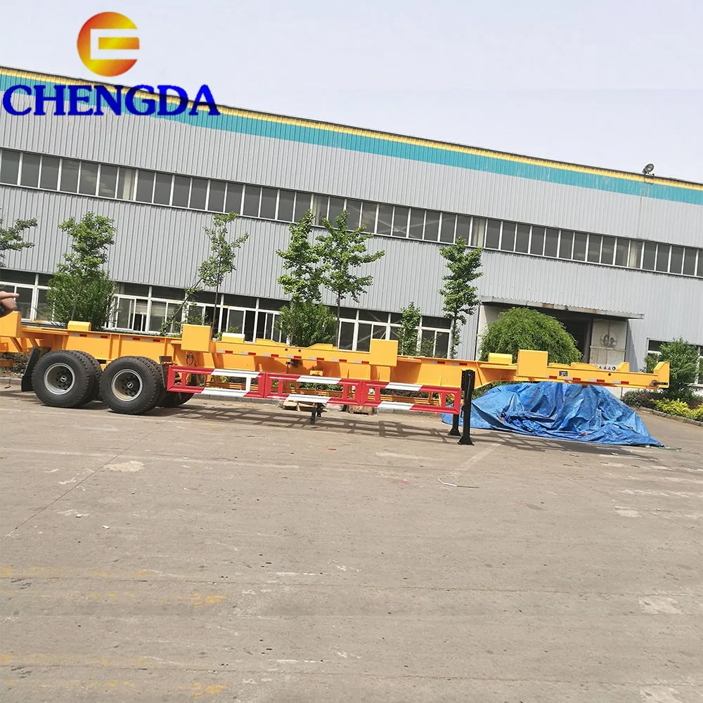 Лидер продаж 2/3 мост 20 футов 40 прицеп-каркас контейнерный транспортный каркас полуприцеп для продажи