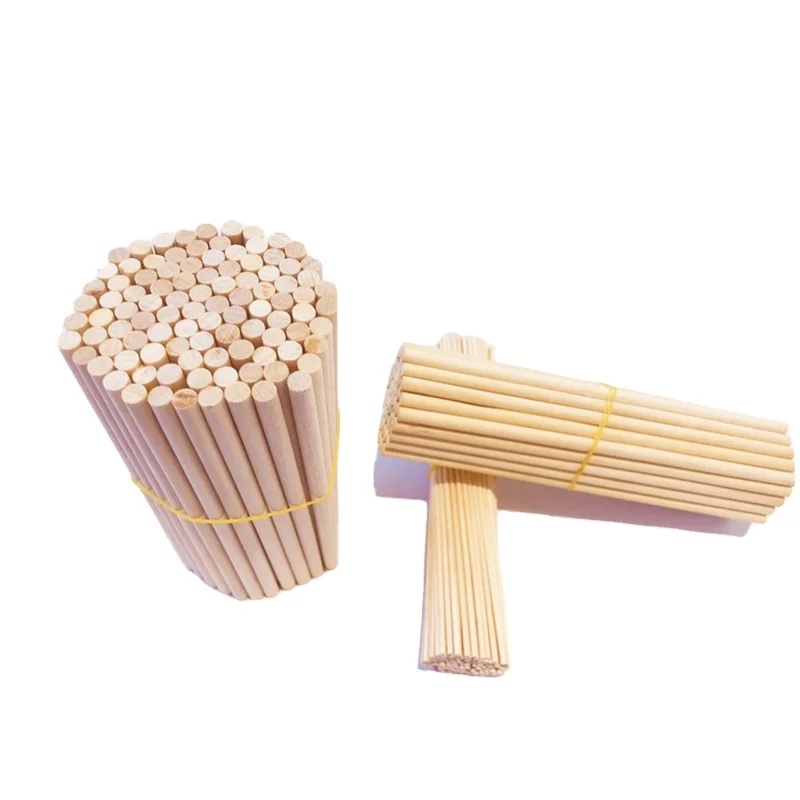Wholesale customized biodegradable disposable round wood stick high-quality practical round ice cream stick
