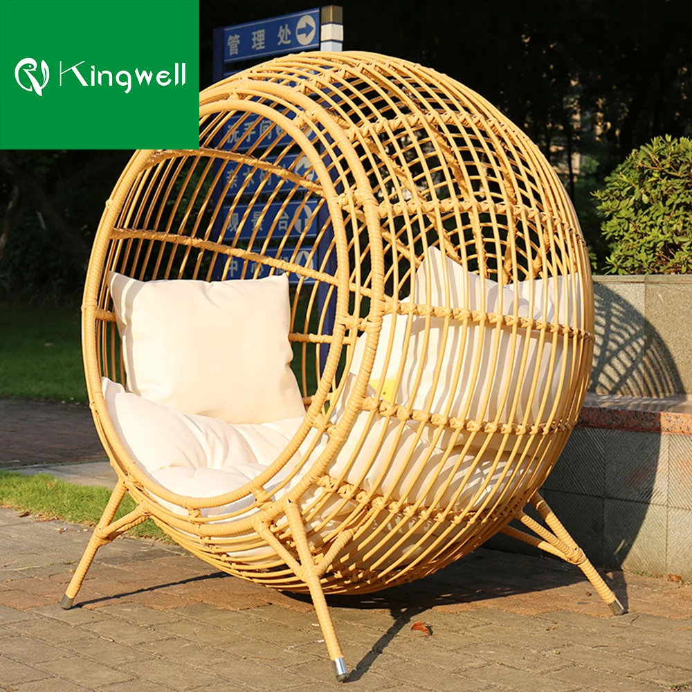 Balcony outdoor hammock chair egg shape swing chair with stand all weather use