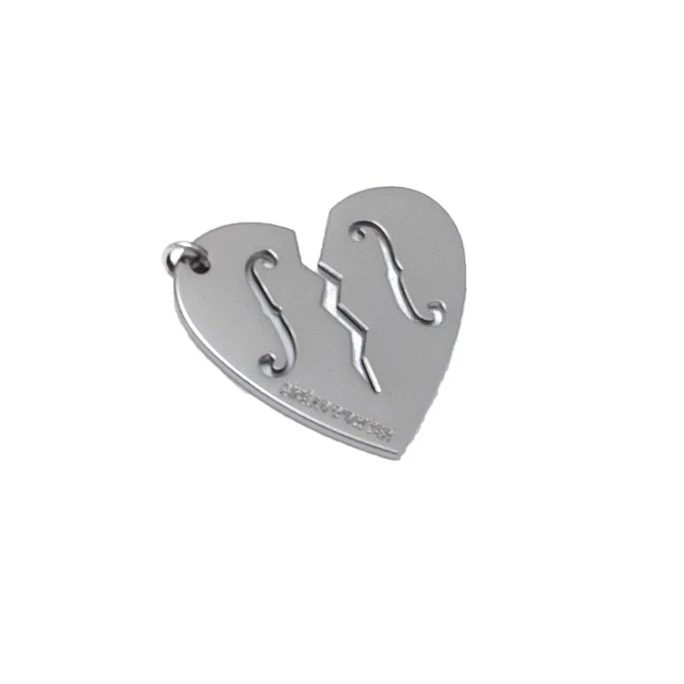 High-end Custom Name Brand Logo Engraved Pendant Custom Metal Charm Jewelry Tags Engraved Brand Logo Pendant For Jewelry