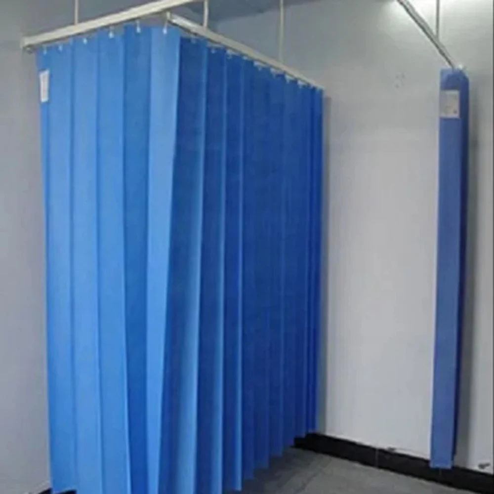 120GSM non-woven fabric  Fire retardant disposable medical curtain with mesh or without mesh hospital curtain