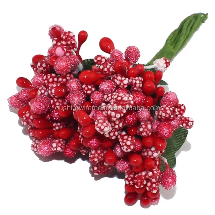 Artificial berry flower bouquet wreath and flower making accessories supplies flower heart DIY floral material