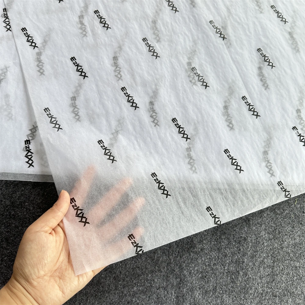Wholesale Custom Logo Printed Tissue Paper with Logo White Wrapping Tissue Paper Packaging For Garment packaging Gifts