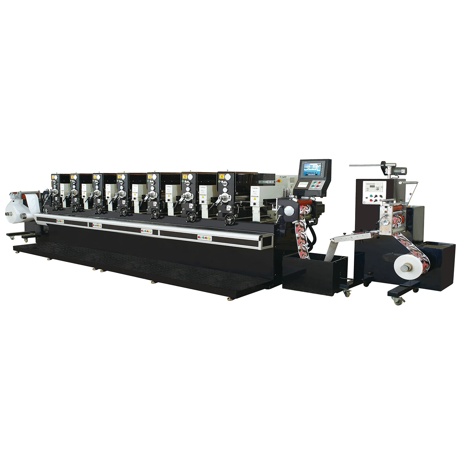 Letterpress Machine  Pvc PP Adhesive Packing Label Waterproof Die-Cutting Unit Double Sided Intermittent Label Printing Machine