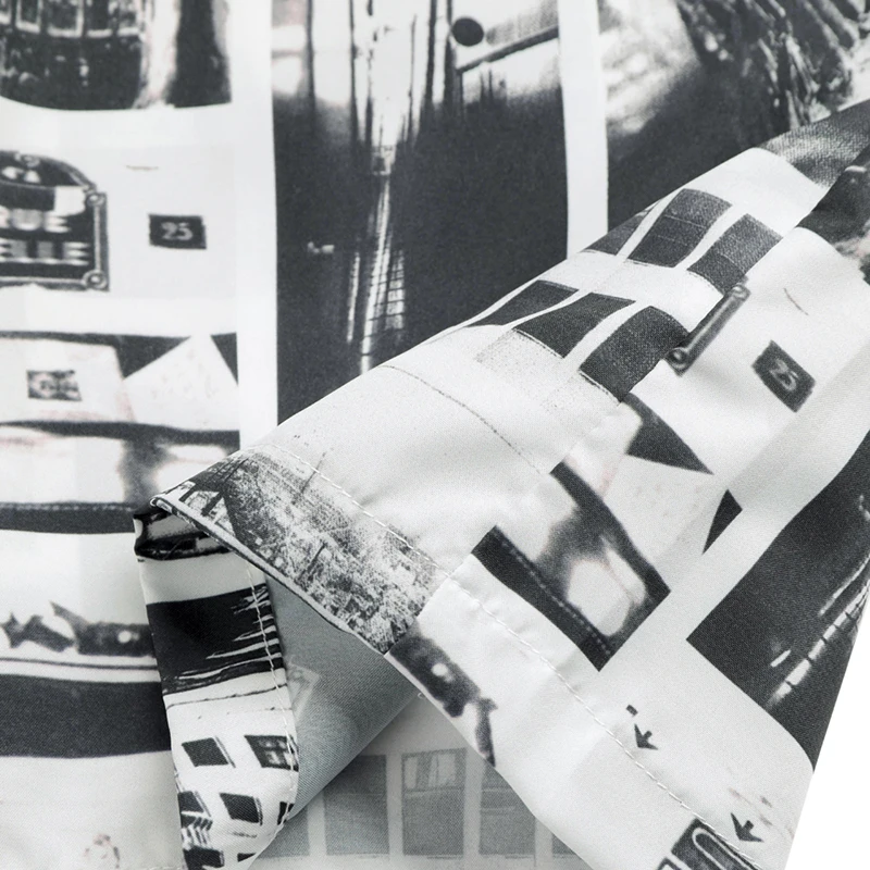 High Quality wholesale polyester short Sleeve Shirts Hawaiian Beach Casual Mens Print Tops Shirt For Man