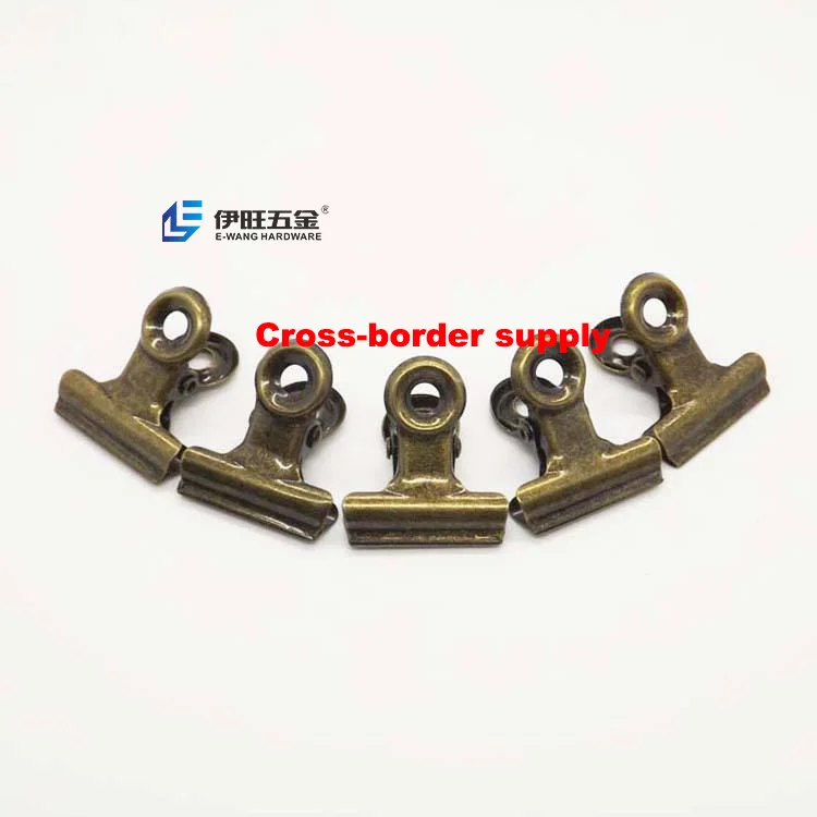 Бронзовый металлический зажим YIWANG в форме бульдога, зажимы для букв, бумажный напильник, канцелярский офисный пружинный зажим