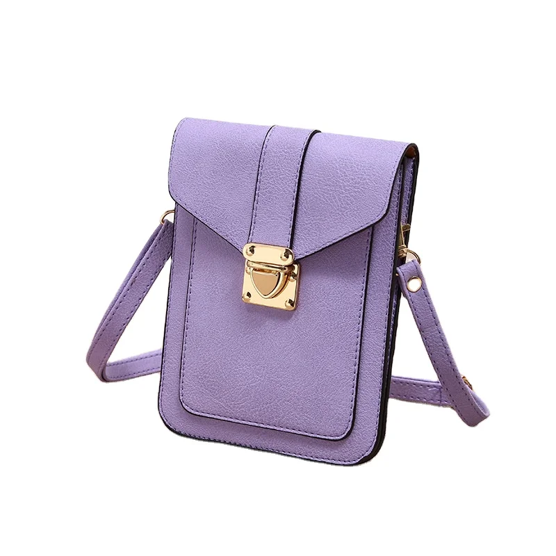 Custom Phone Purse Bag PU Leather Mobile Phone Shoulder Pouch Bag & Cases for Young Women Girls Beautiful Phone Bag Crossbody