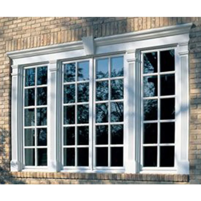 Wood Color French Windows And Doors Wood Composite Aluminum Double Glazed French California Casement Windows